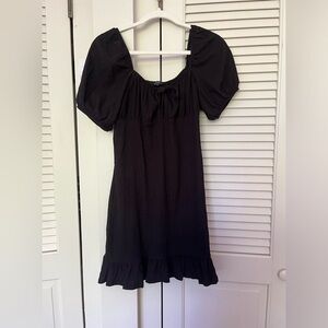 Black Flowy mini dress